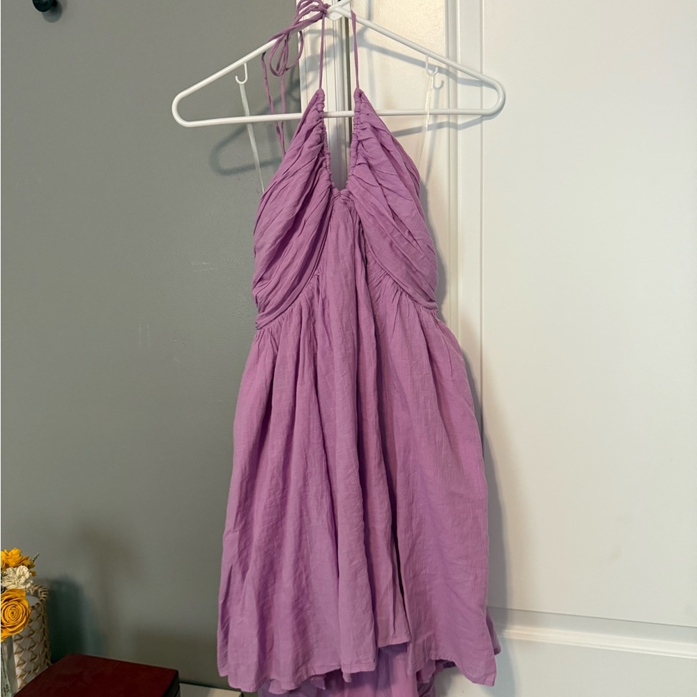 American Eagle Outfitters Lavender Halter Dress
